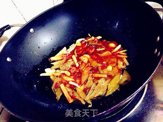 红油莴笋烧鸭的做法步骤:10