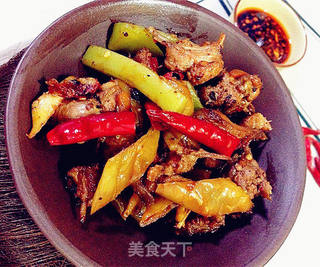 红油莴笋烧鸭的做法步骤:17