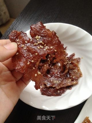 蜜汁猪肉干的做法步骤:6