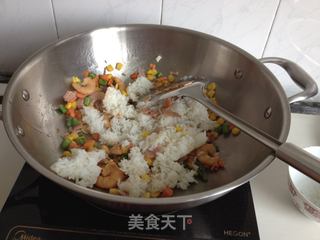 虾仁培根焗饭的做法步骤:5