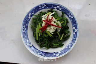 野菜营养好——炝拌灰灰菜的做法步骤：4