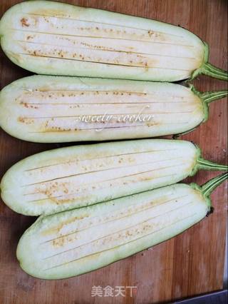 烤茄子的做法步骤：2