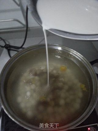 糯米小丸子晶莹羹的做法步骤:7