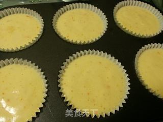 香橙杯子蛋糕的做法步骤:8