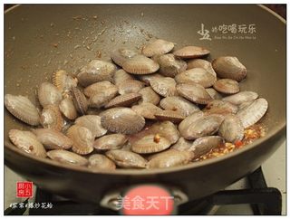 爆炒花蛤的做法步骤:8