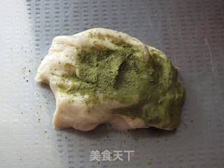 抹茶双色吐司的做法步骤:5