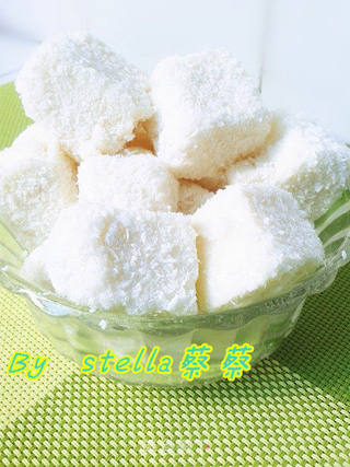 给你一夏清凉~简单易学的香滑椰丝小方的做法步骤:10