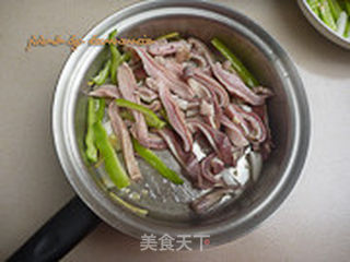 青椒肚条的做法步骤:9