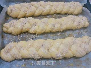 芝麻辫子面包的做法步骤:14