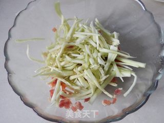 酱香肉末茄丝饼的做法步骤:5