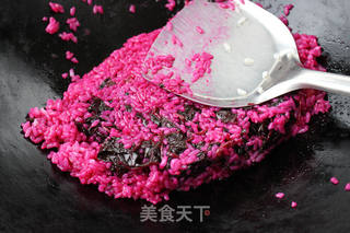 苋菜炒饭的做法步骤:5