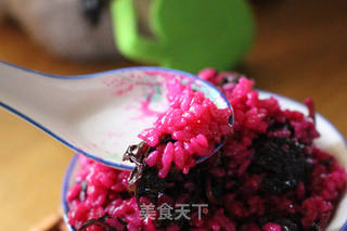 苋菜炒饭的做法步骤:6