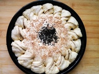 向日葵馅饼面包的做法步骤:14