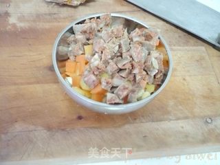 菠萝炒饭的做法步骤:4