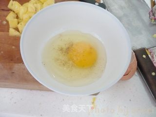 菠萝炒饭的做法步骤:5