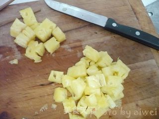 菠萝炒饭的做法步骤:7