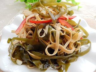 拌豆腐皮海带丝的做法步骤:10