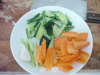 蚝油时蔬杏鲍菇的做法步骤:2
