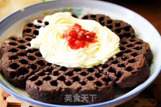 浓情黑巧克力华夫饼的做法步骤:11