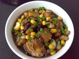花生黄豆焖猪尾的做法步骤:9