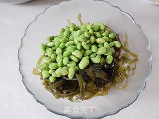 毛豆仁拌海带丝的做法步骤：7