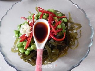 毛豆仁拌海带丝的做法步骤：9
