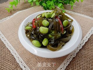 毛豆仁拌海带丝的做法步骤：11