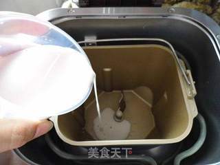花生浆欧式吐司的做法步骤:2