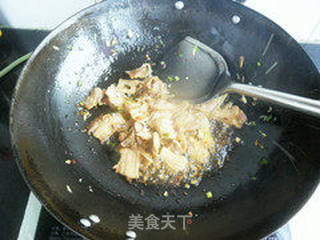 豆角炒肉的做法步骤:4