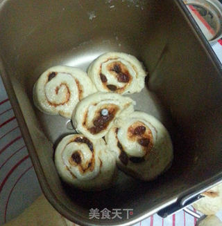 肉桂葡萄干面包的做法步骤:9