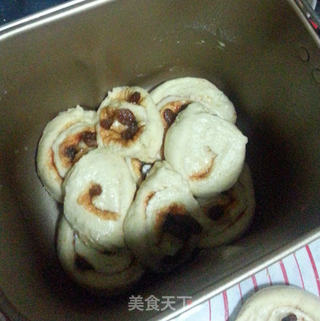 肉桂葡萄干面包的做法步骤:10