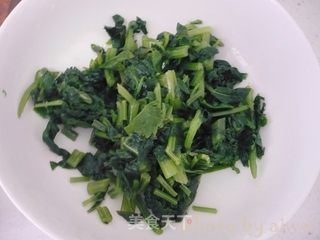 蒜末芹菜叶的做法步骤:4