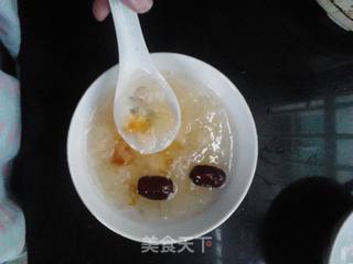电饭煲版桃胶炖银耳的做法步骤:8