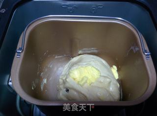 【奶酪果干面包】——中种面包机版的做法步骤:9