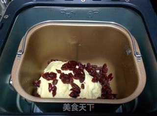 【奶酪果干面包】——中种面包机版的做法步骤:10