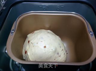 【奶酪果干面包】——中种面包机版的做法步骤:12
