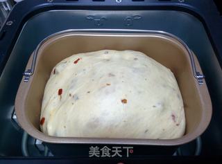 【奶酪果干面包】——中种面包机版的做法步骤:13