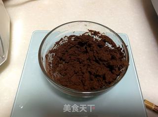 【蜜豆可可双色吐司】——手工整形面包机版的做法步骤:6