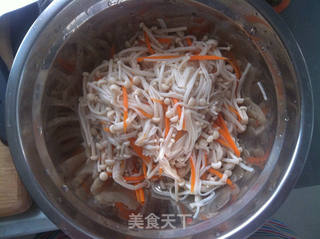 凉拌金针菇的做法步骤:5