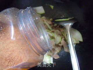 夏季蔬菜最解毒---葫芦炒肉片的做法步骤:7