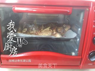 电烤箱烤鱼的做法步骤:7