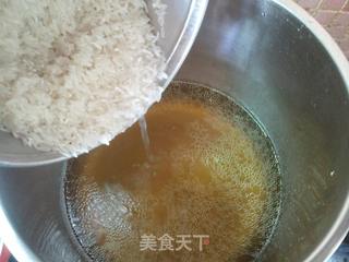 鲜汤青菜粥的做法步骤：2