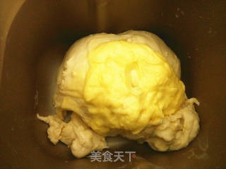 面包机版葡萄干牛奶吐司(中种法)的做法步骤:9