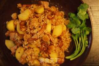 土豆炒饭的做法步骤:9