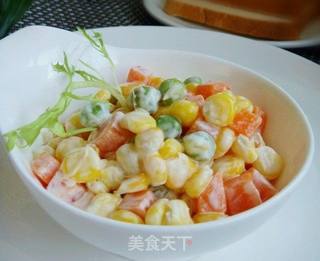 让孩子爱上吃菜【玉米蔬菜沙拉】的做法步骤:6