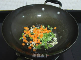 杂蔬炒饭的做法步骤:6