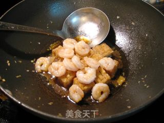 豆腐烩虾仁的做法步骤:7