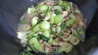 香菇青菜的做法步骤：7