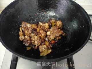 大盘鸡+皮带面的做法步骤：8