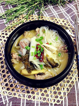 私房菜之酸菜炖排骨的做法步骤:15